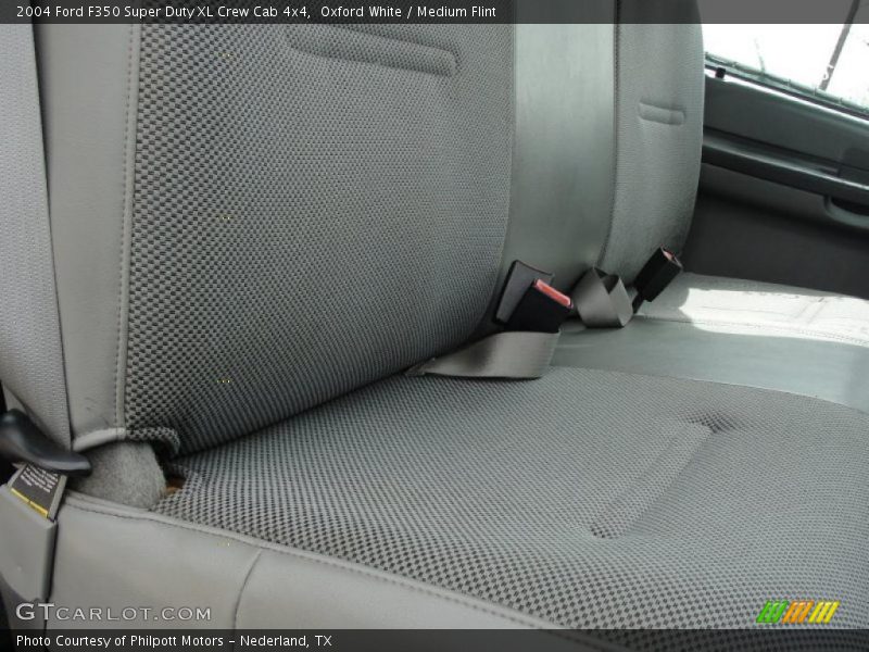 Oxford White / Medium Flint 2004 Ford F350 Super Duty XL Crew Cab 4x4
