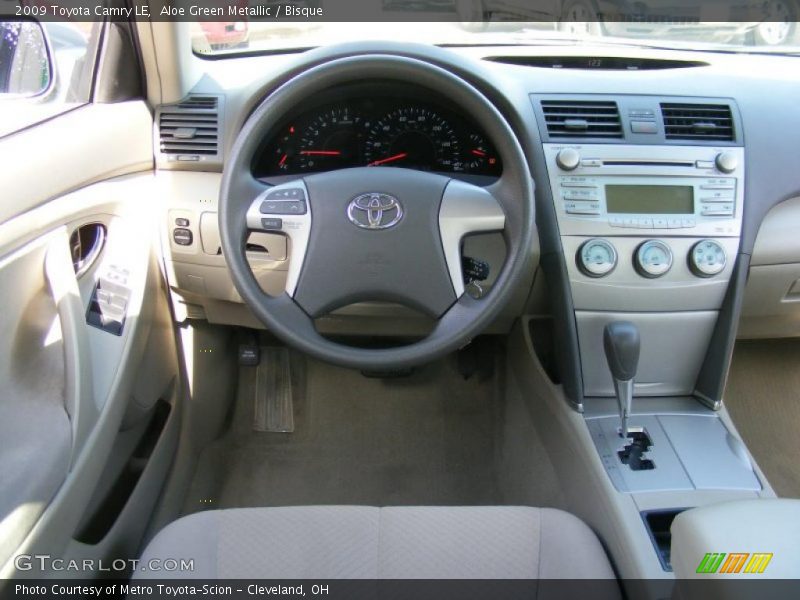 Aloe Green Metallic / Bisque 2009 Toyota Camry LE