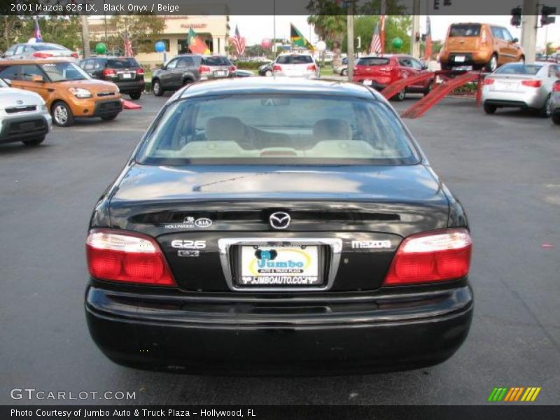 Black Onyx / Beige 2001 Mazda 626 LX