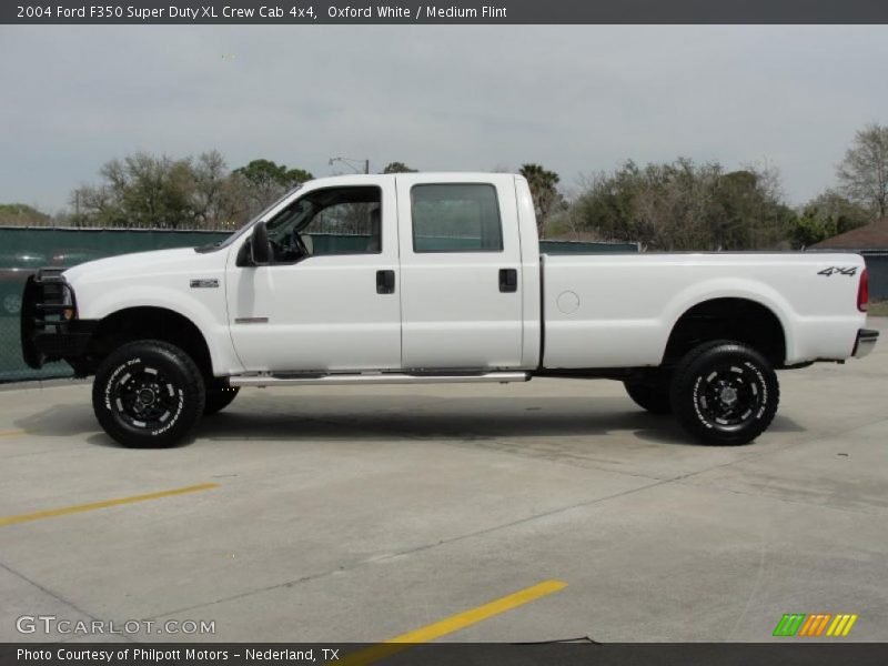 Oxford White / Medium Flint 2004 Ford F350 Super Duty XL Crew Cab 4x4