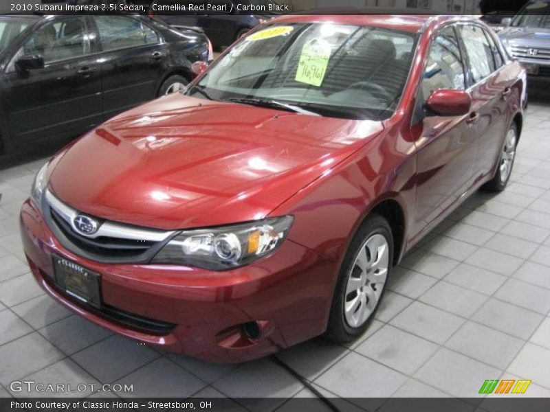 Camellia Red Pearl / Carbon Black 2010 Subaru Impreza 2.5i Sedan