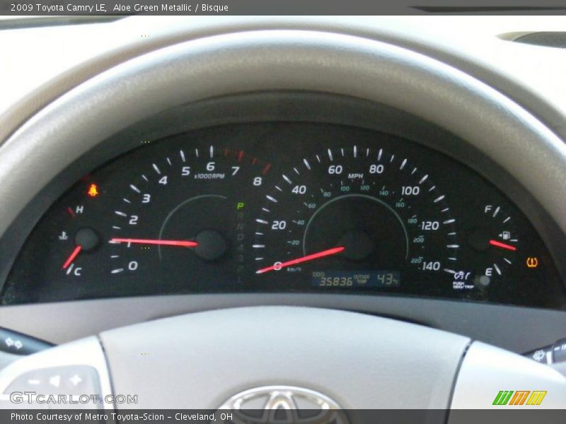 Aloe Green Metallic / Bisque 2009 Toyota Camry LE