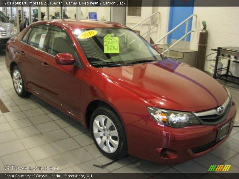 Camellia Red Pearl / Carbon Black 2010 Subaru Impreza 2.5i Sedan