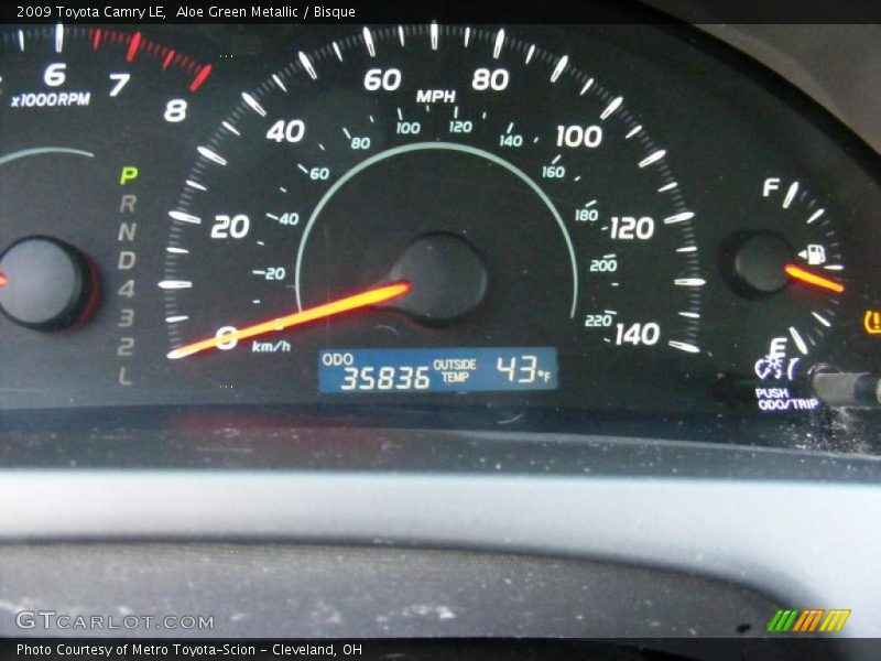 Aloe Green Metallic / Bisque 2009 Toyota Camry LE