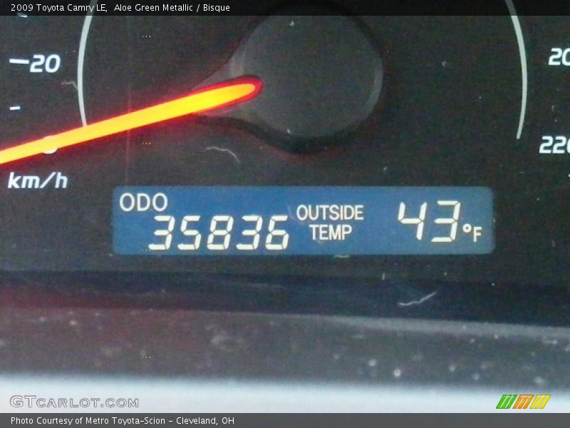 Aloe Green Metallic / Bisque 2009 Toyota Camry LE