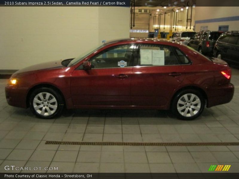 Camellia Red Pearl / Carbon Black 2010 Subaru Impreza 2.5i Sedan