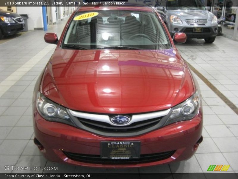 Camellia Red Pearl / Carbon Black 2010 Subaru Impreza 2.5i Sedan