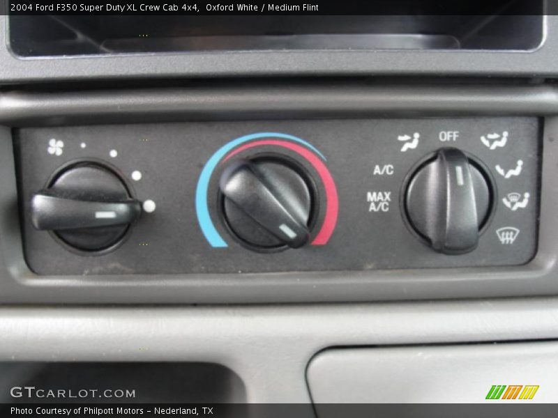 Oxford White / Medium Flint 2004 Ford F350 Super Duty XL Crew Cab 4x4