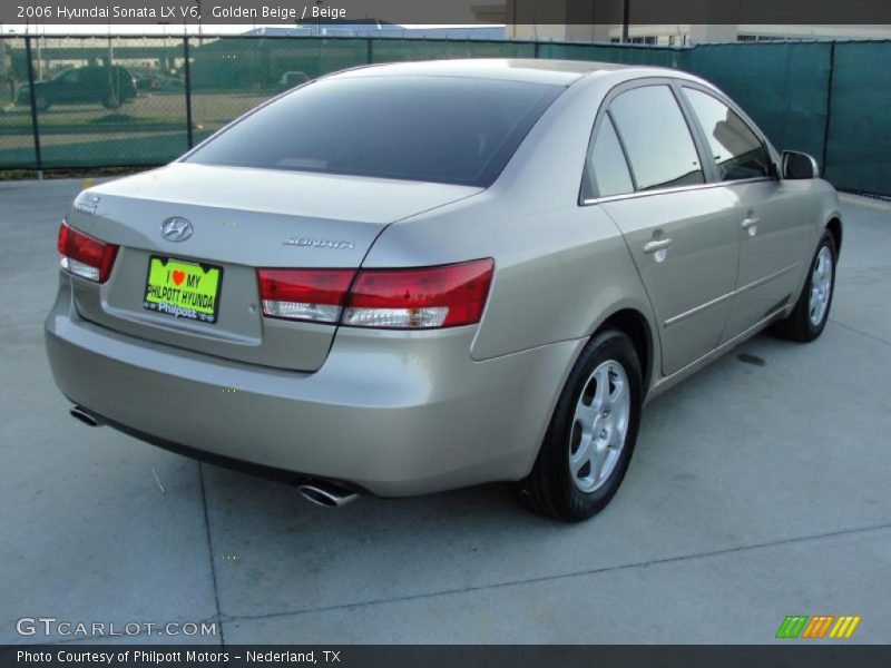 Golden Beige / Beige 2006 Hyundai Sonata LX V6