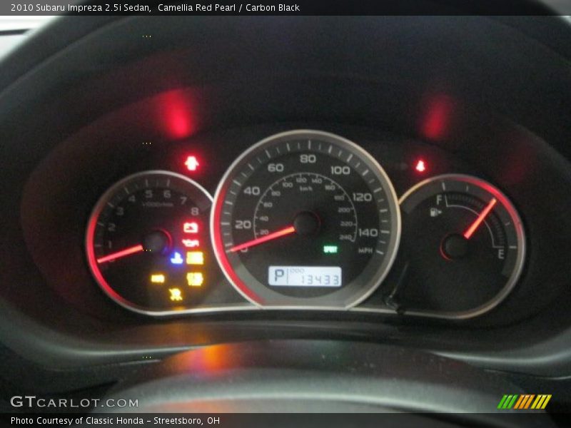 Camellia Red Pearl / Carbon Black 2010 Subaru Impreza 2.5i Sedan
