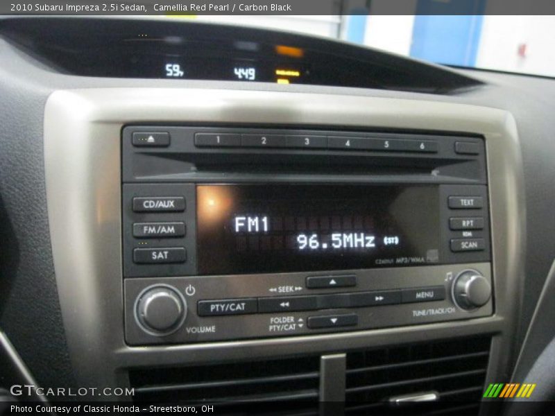 Camellia Red Pearl / Carbon Black 2010 Subaru Impreza 2.5i Sedan