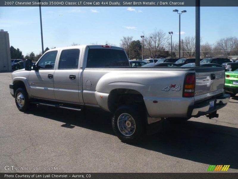 Silver Birch Metallic / Dark Charcoal 2007 Chevrolet Silverado 3500HD Classic LT Crew Cab 4x4 Dually
