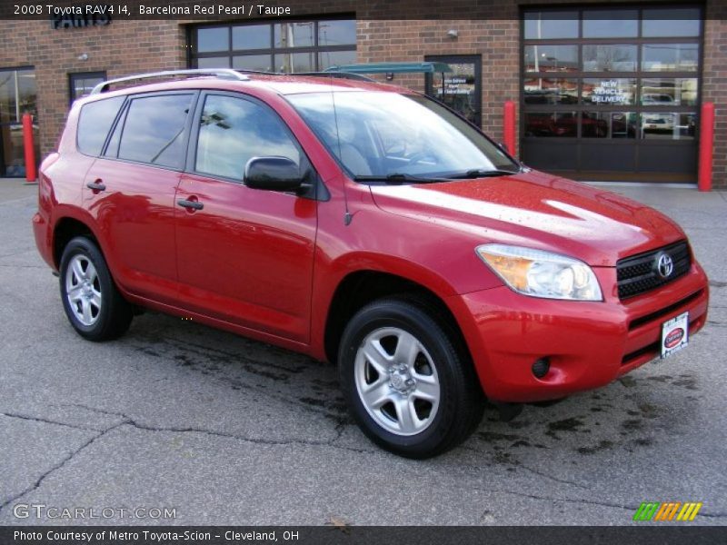 Barcelona Red Pearl / Taupe 2008 Toyota RAV4 I4