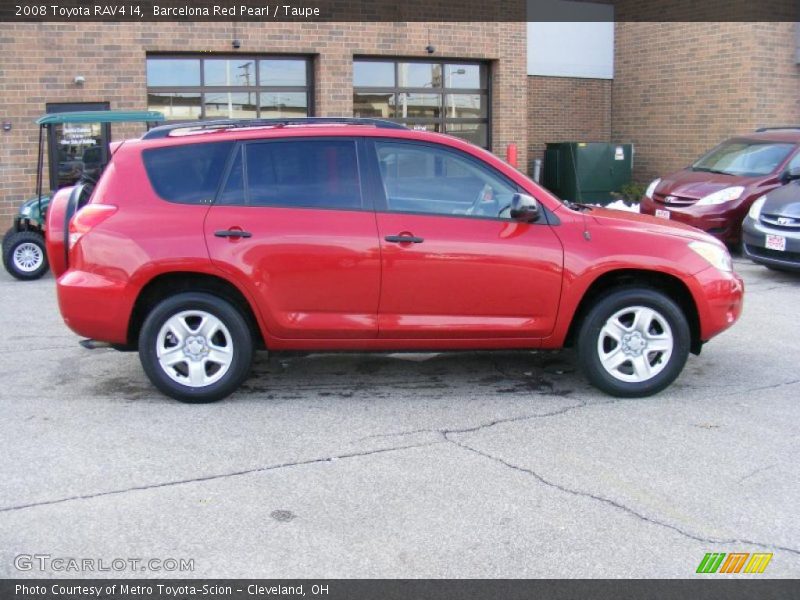 Barcelona Red Pearl / Taupe 2008 Toyota RAV4 I4