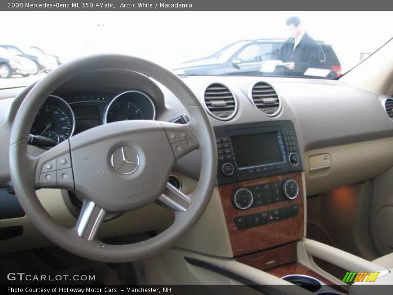 Arctic White / Macadamia 2008 Mercedes-Benz ML 350 4Matic