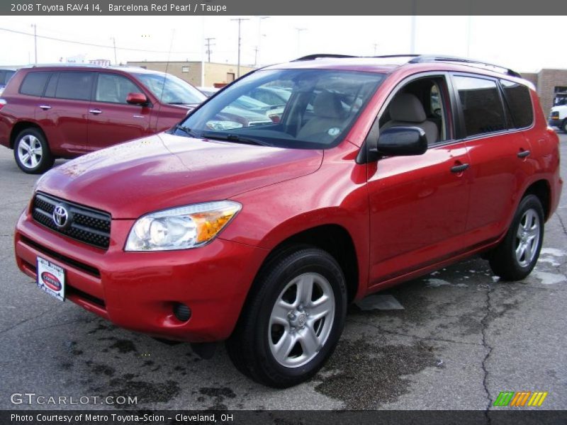 Barcelona Red Pearl / Taupe 2008 Toyota RAV4 I4