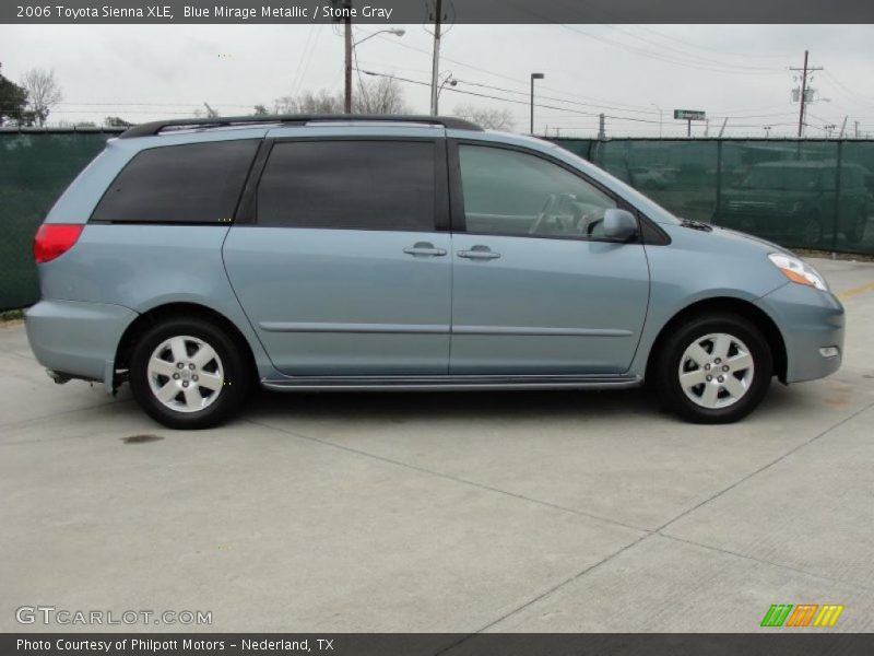 Blue Mirage Metallic / Stone Gray 2006 Toyota Sienna XLE