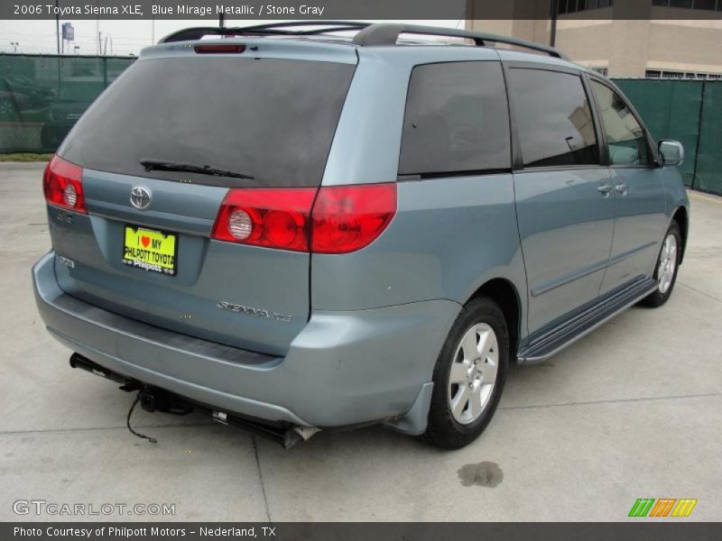 Blue Mirage Metallic / Stone Gray 2006 Toyota Sienna XLE