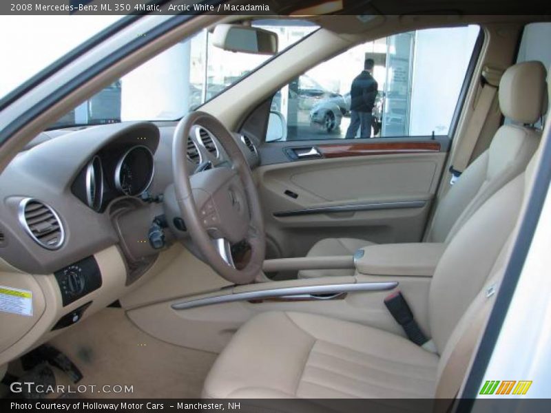 Arctic White / Macadamia 2008 Mercedes-Benz ML 350 4Matic
