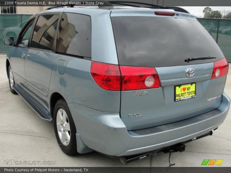 Blue Mirage Metallic / Stone Gray 2006 Toyota Sienna XLE