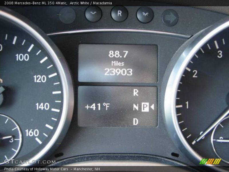 Arctic White / Macadamia 2008 Mercedes-Benz ML 350 4Matic