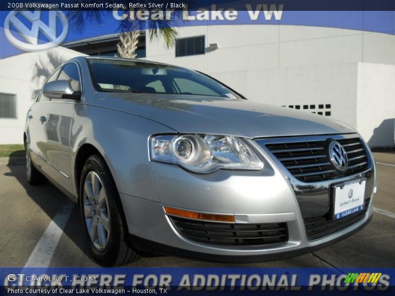 Reflex Silver / Black 2008 Volkswagen Passat Komfort Sedan