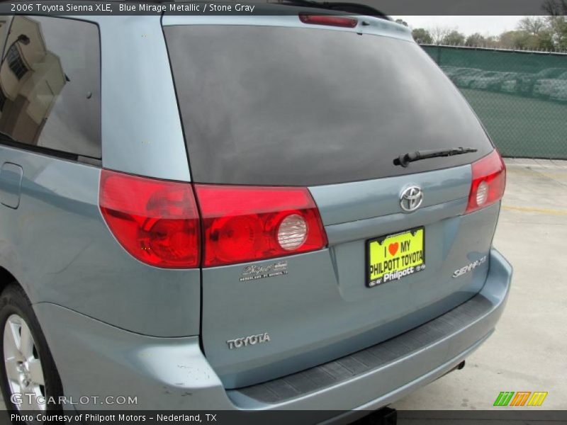 Blue Mirage Metallic / Stone Gray 2006 Toyota Sienna XLE