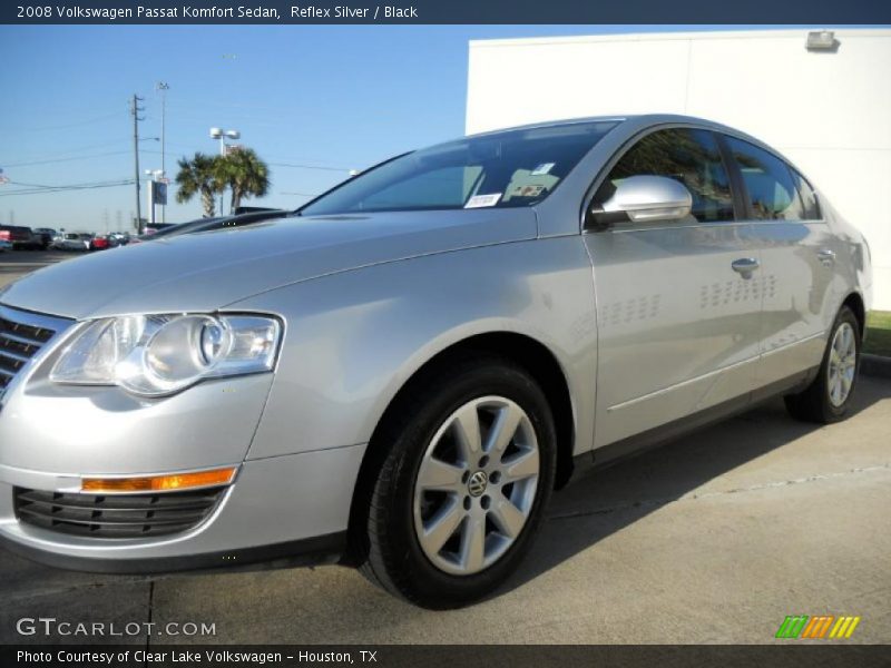 Reflex Silver / Black 2008 Volkswagen Passat Komfort Sedan