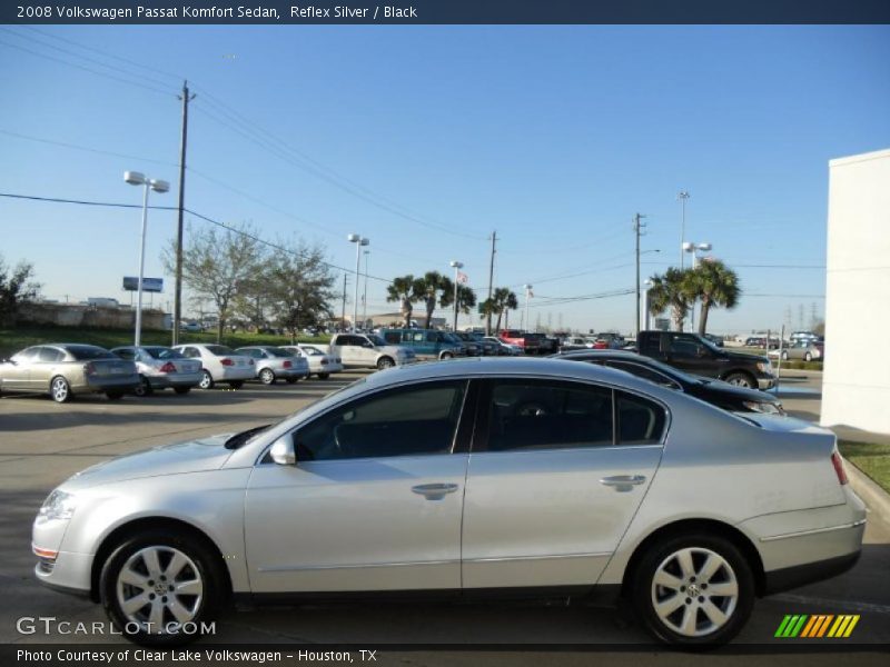 Reflex Silver / Black 2008 Volkswagen Passat Komfort Sedan