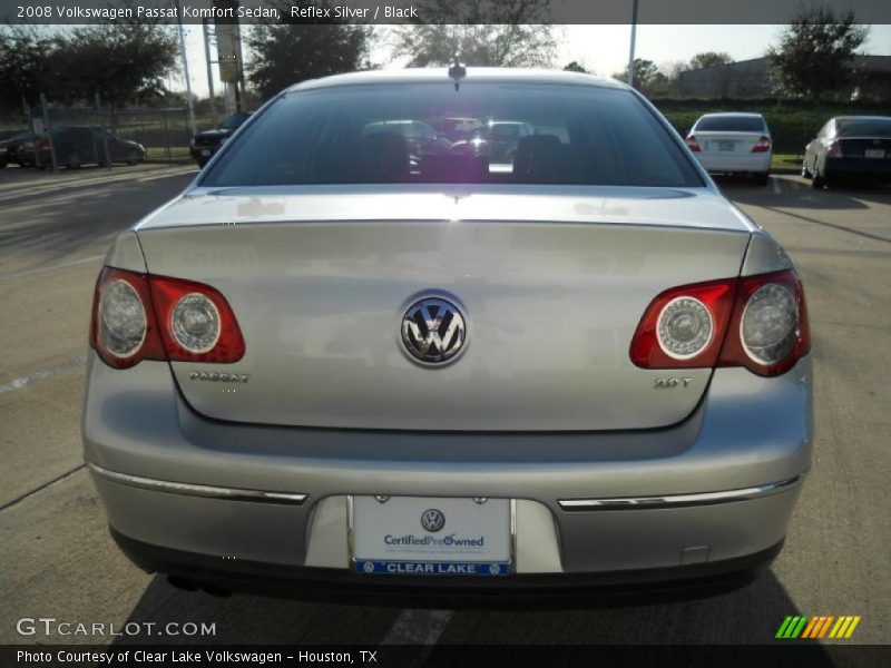 Reflex Silver / Black 2008 Volkswagen Passat Komfort Sedan