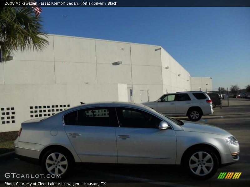 Reflex Silver / Black 2008 Volkswagen Passat Komfort Sedan