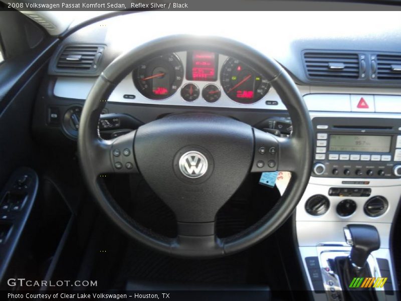 Reflex Silver / Black 2008 Volkswagen Passat Komfort Sedan
