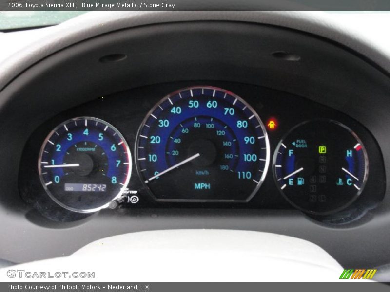 Blue Mirage Metallic / Stone Gray 2006 Toyota Sienna XLE