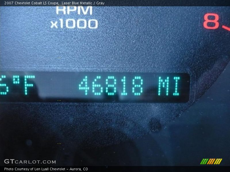 Laser Blue Metallic / Gray 2007 Chevrolet Cobalt LS Coupe