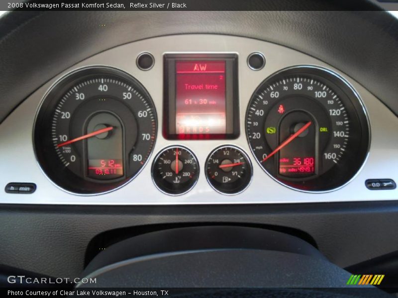  2008 Passat Komfort Sedan Komfort Sedan Gauges