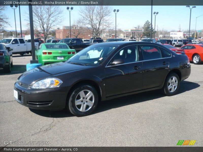 Mocha Bronze Metallic / Ebony Black 2008 Chevrolet Impala LS