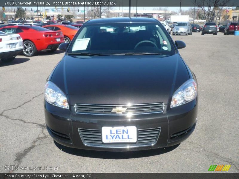 Mocha Bronze Metallic / Ebony Black 2008 Chevrolet Impala LS