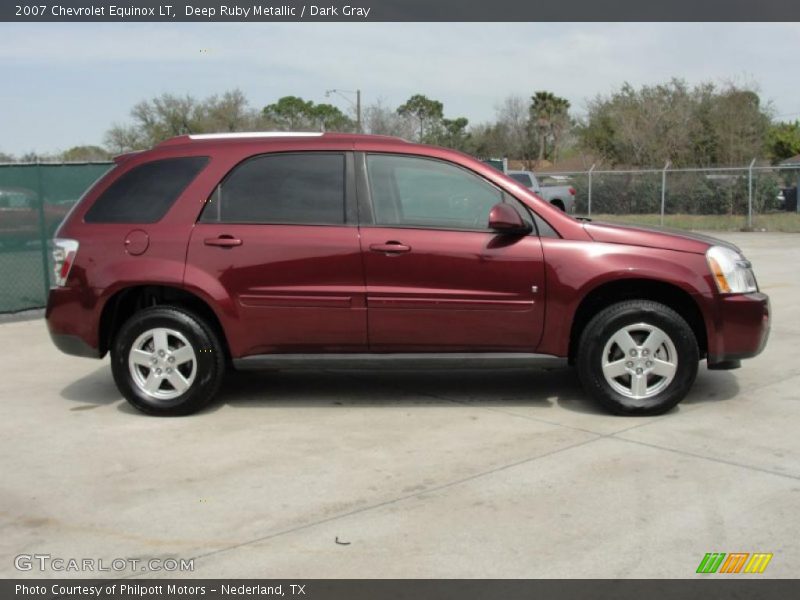 Deep Ruby Metallic / Dark Gray 2007 Chevrolet Equinox LT