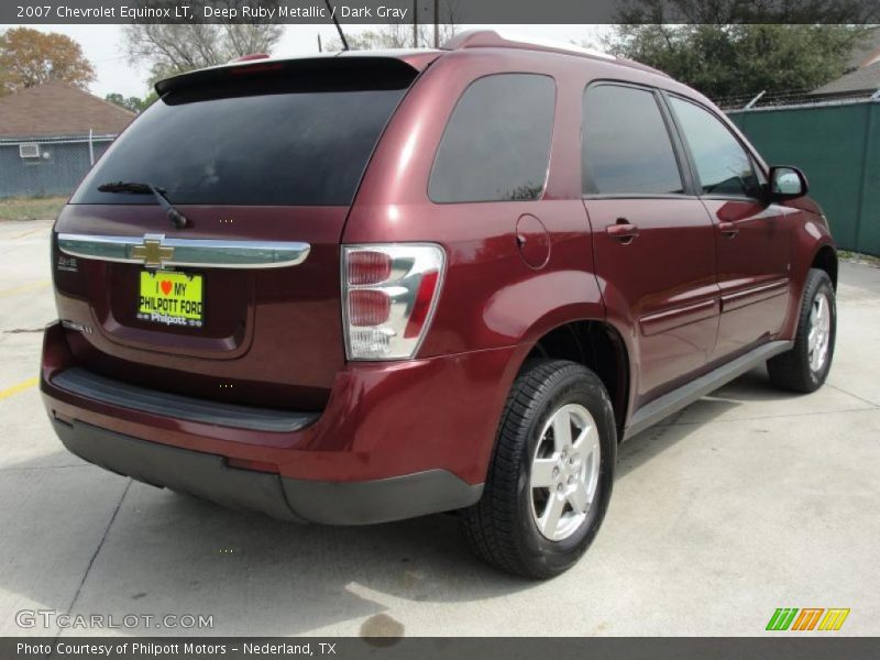 Deep Ruby Metallic / Dark Gray 2007 Chevrolet Equinox LT