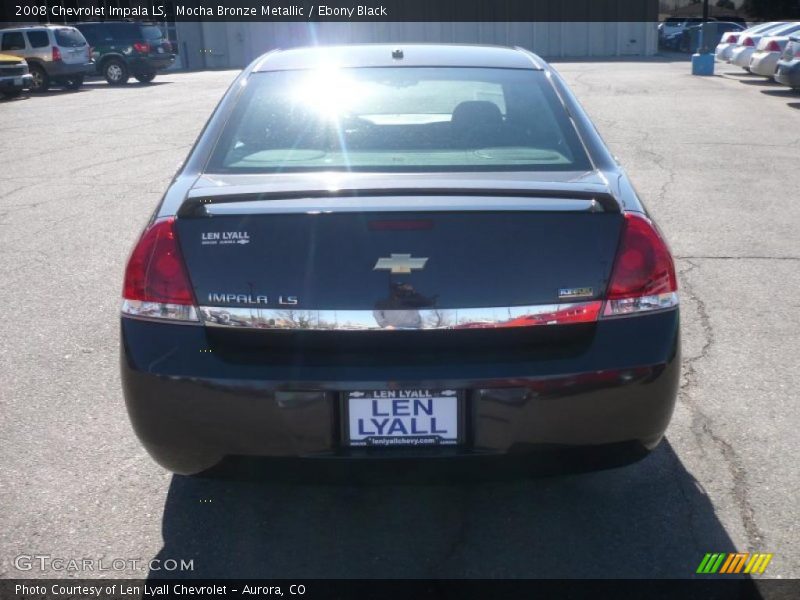 Mocha Bronze Metallic / Ebony Black 2008 Chevrolet Impala LS