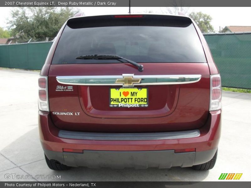 Deep Ruby Metallic / Dark Gray 2007 Chevrolet Equinox LT
