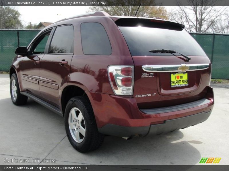 Deep Ruby Metallic / Dark Gray 2007 Chevrolet Equinox LT