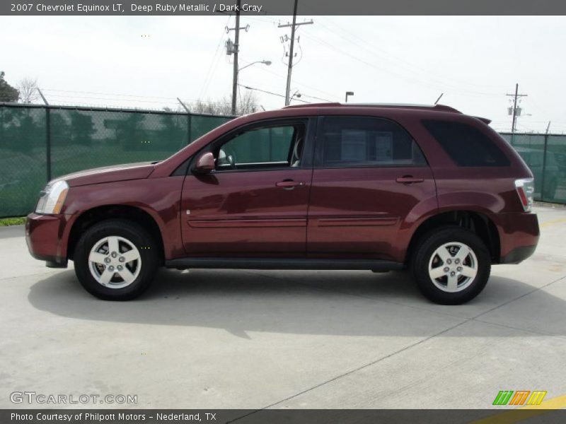 Deep Ruby Metallic / Dark Gray 2007 Chevrolet Equinox LT