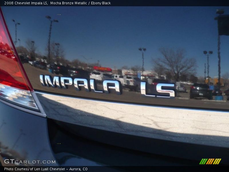 Mocha Bronze Metallic / Ebony Black 2008 Chevrolet Impala LS