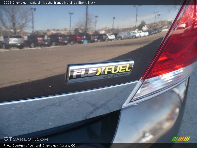 Mocha Bronze Metallic / Ebony Black 2008 Chevrolet Impala LS