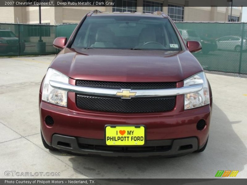 Deep Ruby Metallic / Dark Gray 2007 Chevrolet Equinox LT