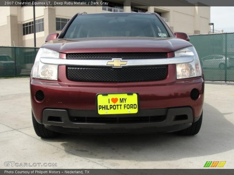 Deep Ruby Metallic / Dark Gray 2007 Chevrolet Equinox LT