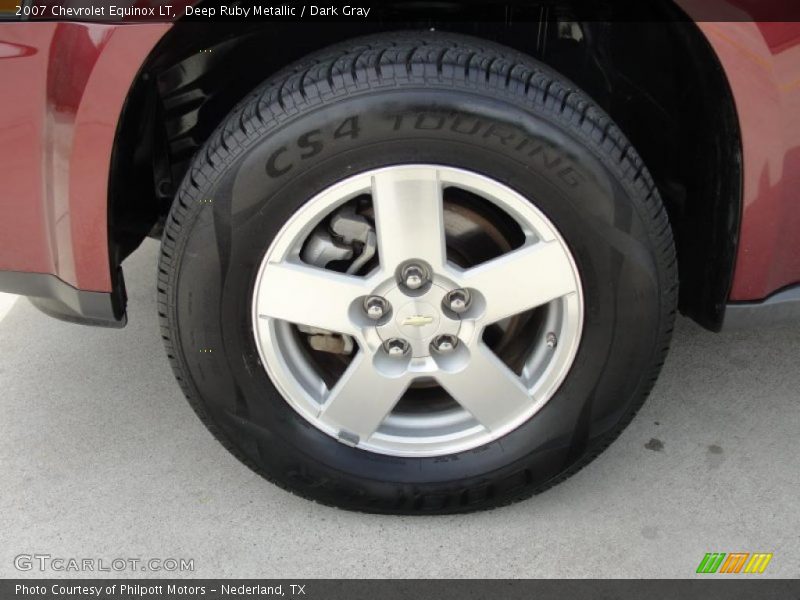Deep Ruby Metallic / Dark Gray 2007 Chevrolet Equinox LT