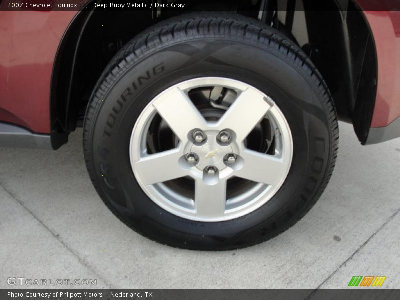 Deep Ruby Metallic / Dark Gray 2007 Chevrolet Equinox LT