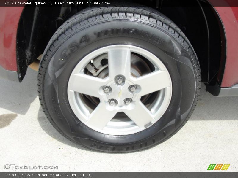 Deep Ruby Metallic / Dark Gray 2007 Chevrolet Equinox LT